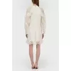 Openwork milk dress with tag