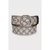 Canvas belt with signature monogram