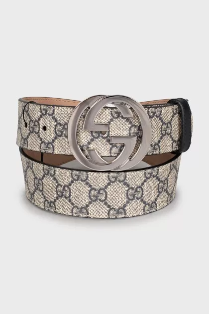 Canvas belt with signature monogram
