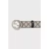 Canvas belt with signature monogram