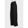 Fitted trousers with belt