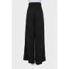 Fitted trousers with belt