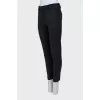 Tapered trousers in black