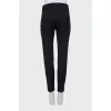 Tapered trousers in black