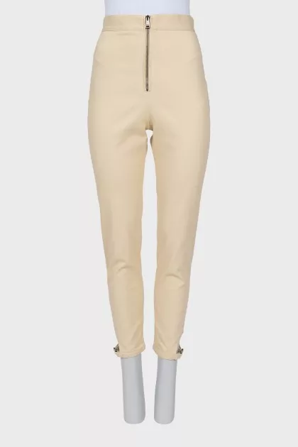 Yellow high waist jeans