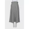 Gray wool skirt