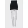 Mini skirt with contrasting hem