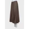 Wool pleated skirt