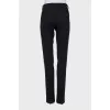 Wool trousers with a mid-rise