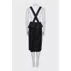 Wool skirt with suspenders