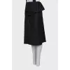 Wool skirt with suspenders