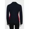 Double-breasted wool cardigan