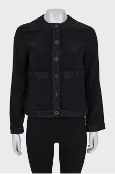 Single-breasted cardigan with buttons