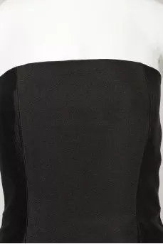 Black Peplum Maxi Dress