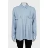 Shirt with imitation patch pockets