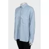 Shirt with imitation patch pockets