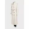 Loose fit trench coat with buttons and hook