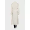Loose fit trench coat with buttons and hook