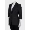 Black jacket with 3/4 sleeves