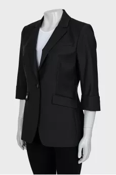Black jacket with 3/4 sleeves