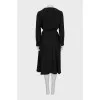 Silk dress with signature print