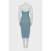 Dress with thin straps and zipper