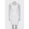 White dress with straps