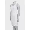 White dress with straps