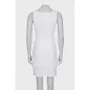 White dress with straps