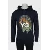 Men's blue hoodie