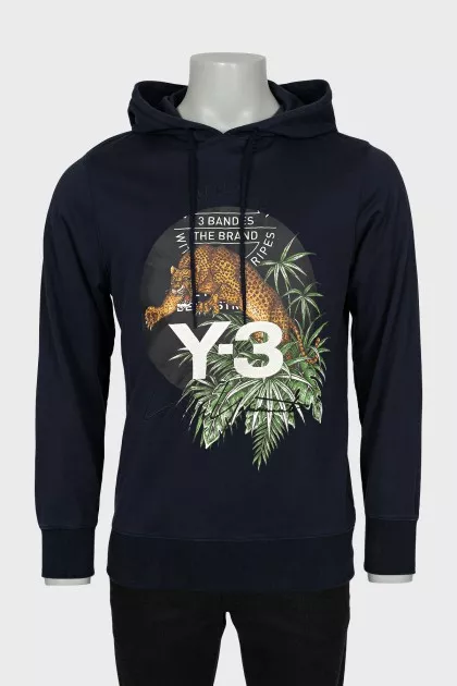 Men's blue hoodie