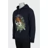 Men's blue hoodie