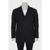 Men's single-breasted jacket in black