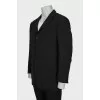 Men's single-breasted jacket in black
