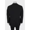 Men's single-breasted jacket in black