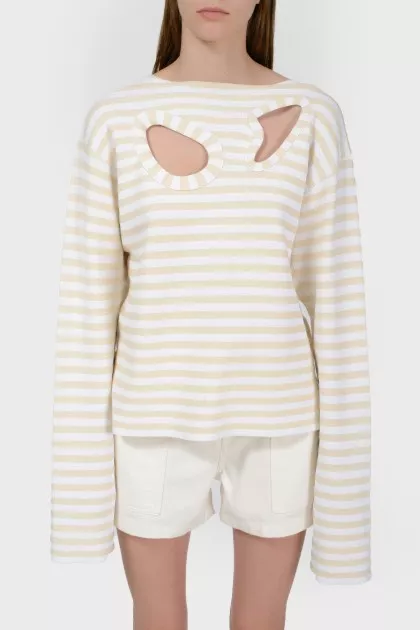 Sweetshot striped with a cutout with a tag