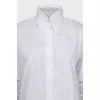 Shirt dress with lace trim