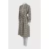 Plaid dress with long sleeves