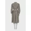 Plaid dress with long sleeves