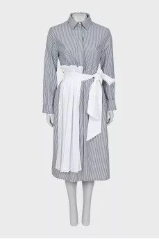 Pinstripe shirt dress