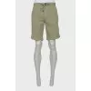 Men's shorts with drawstring pockets