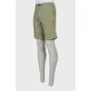 Men's shorts with drawstring pockets