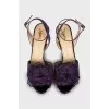 Vintage textile sandals