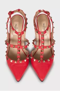 Rockstud metallic shoes
