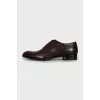 Men's brown perforated brogues