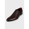 Men's brown perforated brogues