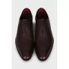 Men's brown perforated brogues