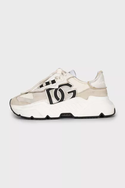 Daymaster textile and suede sneakers