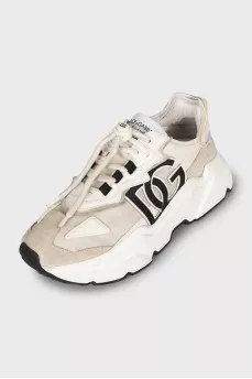Daymaster textile and suede sneakers