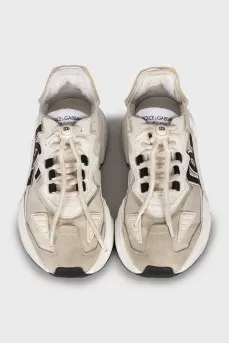 Daymaster textile and suede sneakers